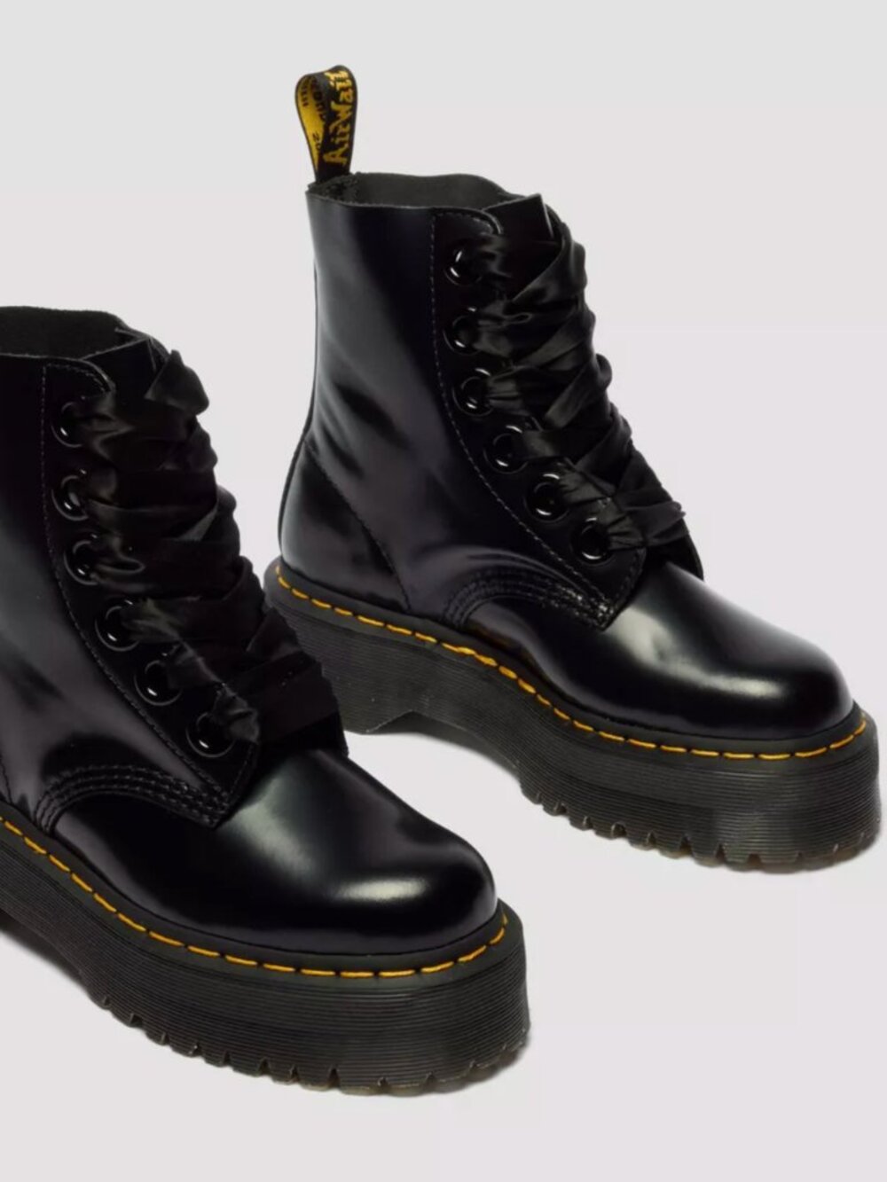 Dr. Martens Molly Leather Platform Boots (Like new!) - Picture 6 of 7